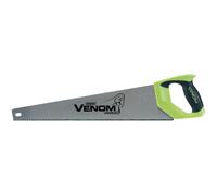 Draper Venom 550mm 8PPI First Fix Double Ground Tool Box Wood Hand Saw - 55cm Blade Length - 82196 - DIY Tree Garden Woodworking Handsaw, Green