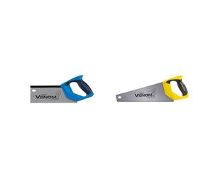 Draper 82199 Venom Double Ground 12PPI Tenon Saw, 250 mm Blade Length,Blue & Venom 80874 Second Fix Double Ground Tool Box Saw (350mm)
