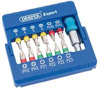 Draper 82401 Coloured Screwdriver Bit Set with Magnetic Holder (13 Piece)
