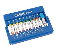Draper 82402 Coloured Screwdriver Bit Set with Magnetic Holder (19 Piece)