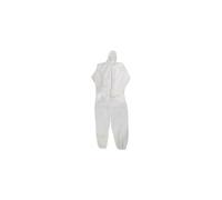 Draper 82454 Disposable Coverall Overall with Zip Elasticated Safety White