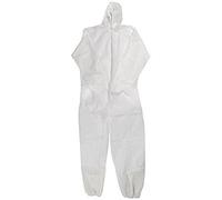 Draper 82454 Disposable Coverall, White