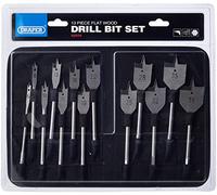 Draper 82634 13 Piece Flat Wood Bit Set, 230 V, Silver