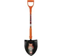 Draper 82639 Expert Round Mouth Shovel Fully Insulated and Solid Forged,Orange,Black, 101.5 x 24.7 x 18 cm; 2.57 Kilograms