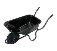 Draper Metal Tray Contractors Wheelbarrow (85L) - Black, Black