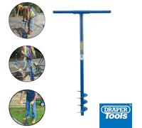 Draper 82846 950 X 100MM Gardening Steel Fence Post Hole Auger Drill Digging