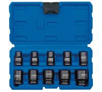 Draper 83092 Metric Impact Socket Set 1/2in Sq. Dr. (10 Piece) per set