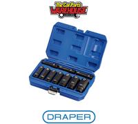 Draper 83096 Metric Deep Impact Socket Set 1/2in Sq. Dr. (10 Piece) per set