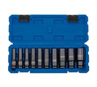 Metric Deep Impact Socket Set, 1/2"" Sq. Dr. (10 Piece)