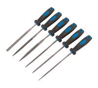 Draper Needle File Set 83480 - Soft Grip, 6 Piece, 150 mm, Blue
