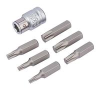 Draper Expert 7 Piece 3/8" Square Drive Torx Bit Set 3/8"