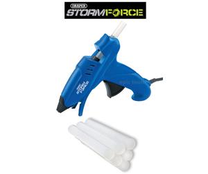 DRAPER 83660 100w 240v Electric Hot Melt Trigger Glue Gun + 6 Adhesive Sticks