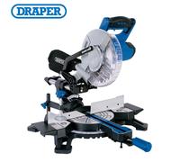 Draper 83677 210MM Sliding MTRE Saw 230 V Black/
