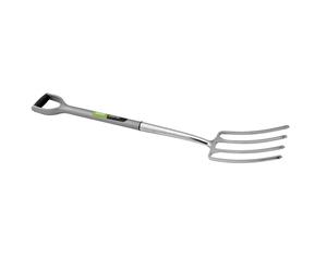 Draper 83753 Extra Long Stainless Steel Garden Fork with Soft Grip