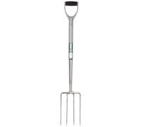 Extra Long Stainless Steel Garden Fork with Soft Grip