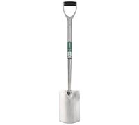 Extra Long Stainless Steel Garden Spade with Soft Grip