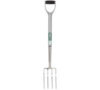 Draper Stainless Steel Soft Grip Border Fork - Silver