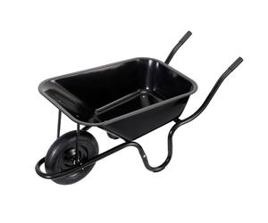 Draper 85L Metal Tray Wheelbarrow | Large Heavy Duty Trolley | Sack Barrow with Pneumatic Wheel | 82755