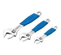 Draper 88598 3-Piece Soft-Grip Adjustable Wrench Set