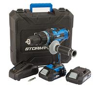 Draper 89523 Stormforce 20V Combi Drill with 2x2.0Ah batteries & charger, Blue