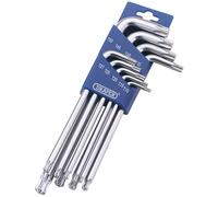 DRAPER 9 PIECE TX-STAR 1/2 BALL END KEY SET, STOCK NO: 73035