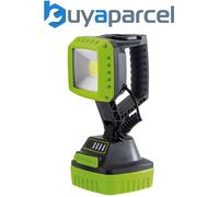 Draper 90033 COB LED Rechargeable Work Light, 10W, 1,000 Lumens, Green, 2 x 2.2A
