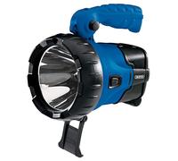 Draper 10w LED Rechargeable Spotlight Torch Blue