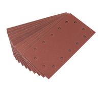Draper Aluminium Oxide Sanding Sheets Hook and Loop 115 x 228 mm Assorted Pack of 10