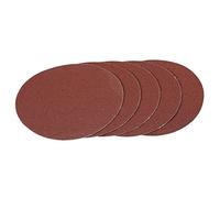 Draper 180mm Hook and Loop Aluminium Oxide Sanding Discs 180mm 60g Pack of 5