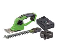 Draper 94594 D20 20V 2-In-1 Grass And Hedge Trimmer With Battery And Fast Charger each 1