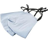 Draper 94702 Fabric Reusable Face Masks, Light Blue, Pack of 2