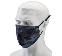 Draper 94962 Fabric Reusable Face Masks, Blue Camo, Pack of 2