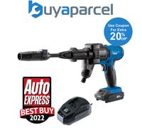 Draper 97533 Portable Cordless Pressure Washer 20v Battery Powered Jet Wash Gun