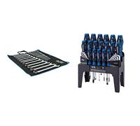 Draper 97918 Combination Spanner Set (25 Piece) & Tools 865/44 44PC S.Driver Set+Stand