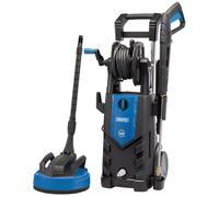 Draper PW2100i Electric Pressure Washer, Very High Power 165Bar with Heavy Duty Patio Cleaner, Blue