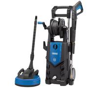 Draper PW2100i Electric Pressure Washer, Very High Power 165Bar with Heavy Duty Patio Cleaner, Blue
