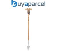 Draper 99031 Draper Heritage Stainless Steel Fork With Ash Long Handle