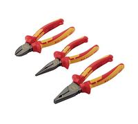 Draper 99070 XP1000 VDE Pliers Set, Tethered (3 Piece), Red and Yellow,One Size