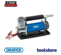 12V DC Air Compressor with Tyre Inflator Gauge Carry Bag and Nozzle Adaptors