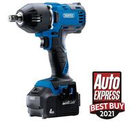 D20 20V Brushless Mid-Torque Impact Wrench, 1/2"" Sq. Dr., 400Nm, 2 x 4.0Ah Batteries, 1 x Charger