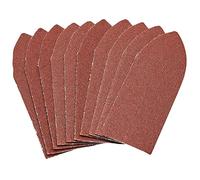 Draper 99262 Pack of Ten 120 Grit Hook and Loop Aluminium Oxide Sanding Sheets (32x92mm)