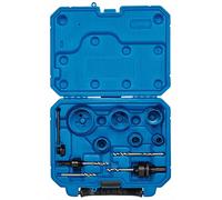 Draper 99325 Electrician's Hole Saw Kit (12 Piece),Blue and Black