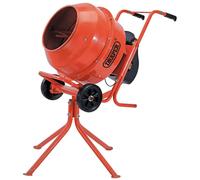 Draper 160L Electric Cement Mixer | 650 W Concrete Mixer | 28RPM Heavy - Duty Mixer | 400 mm Drum Opening | 4 Leg Stand or 2 Wheels | 99511