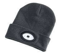 Draper (Grey) 99522 Beanie with Rechargeable Built-in LED Headtorch