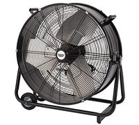 Draper 99623 24" High Flow Drum Fan (600mm), Black, Size 790x780x270mm