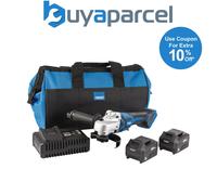 Draper D20 20V Brushless Angle Grinder, 115mm, 2 X 5.0Ah Batteries, 1 X Fast Charger, 1 X Bag 99730