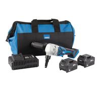 Draper D20 20V Brushless Nibbler, 2 x 5.0Ah Batteries, 1 x Fast Charger, 1 x Bag