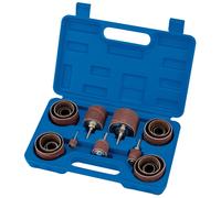 Draper Abrasive Drum Set With 5 Different Sized Drums & Storage Case 25 Pieces