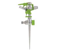 Draper Adjustable Impulse Sprinkler | 314m² Coverage Area | Metal Ground Spike | Lawn Watering Tool | 09180