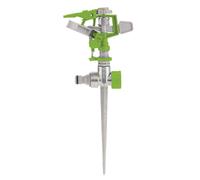 Draper Adjustable Impulse Sprinkler | 314m² Coverage Area | Metal Ground Spike | Lawn Watering Tool | 09180